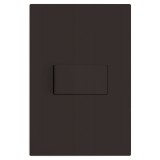 Conjunto Interruptor Simples Horizontal 4x2 - RECTA CHOCOLATE SATIN FOSCO